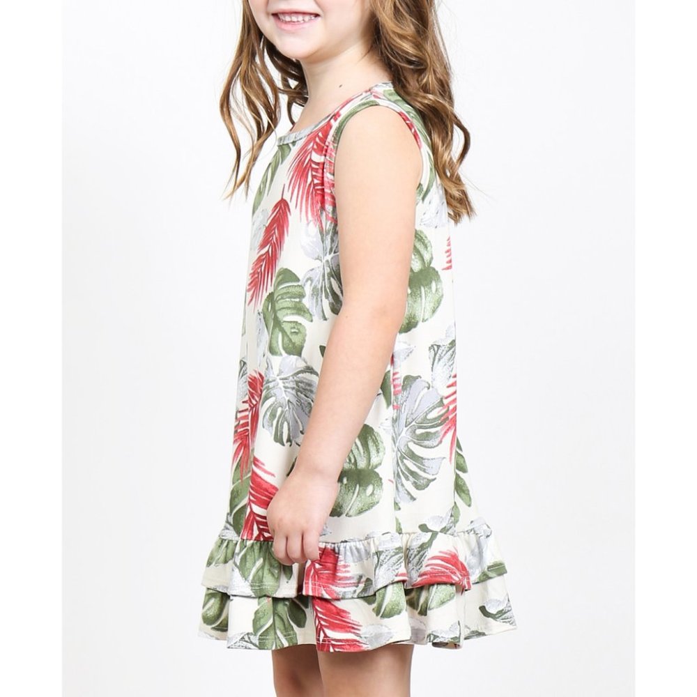 Kids Tropical Dress {Perfect Peach} - Picture 3 of 5
